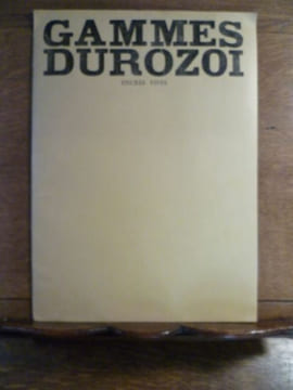 Gammes. . DUROZOI Gérard. 