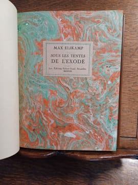 Sous les tentes de l'exode. Bois originaux gravés par l'auteur. . ELSKAMP Max.