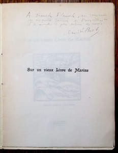 Sur un vieux Livre de Marine. Trois bois gravés par André Lhote.