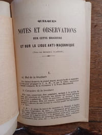 Manuel de la Ligue Anti-Maçonnique. Précédé d'un Bref de sa Sainteté le Pape Léon XIII.