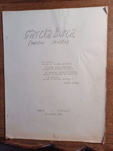 Garcia lorca (nuestra revista). Les deux premiers numéros de cette revue.