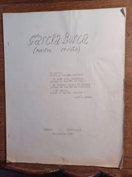 Garcia lorca (nuestra revista). Les deux premiers numéros de cette revue.. undefined