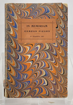 In Memoriam. Manifestation du 21 décembre 1901 en l'honneur de Me Edmond Picard. . PICARD Edmond.