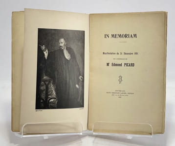 In Memoriam. Manifestation du 21 décembre 1901 en l'honneur de Me Edmond Picard.