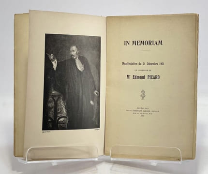 In Memoriam. Manifestation du 21 décembre 1901 en l'honneur de Me Edmond Picard. . PICARD Edmond.