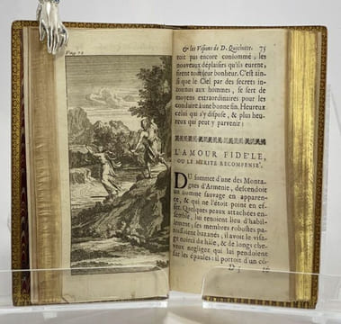 Le Désespoir amoureux, avec les nouvelles visions de Don Quichotte. Histoire espagnole. . CERVANTES.