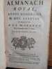 Almanach royal, année bissextile M.DCC.LXXXVIII. présenté à sa Majesté pour la première fois en 1699, par Laurent d'Houry, éditeur. . 