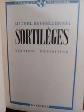 Sortilèges. . GHELDERODE Michel de. 