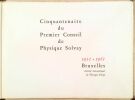 1911-1961. Cinquantenaire du premier Conseil de Physique Solvay..  CREUZ Serge.