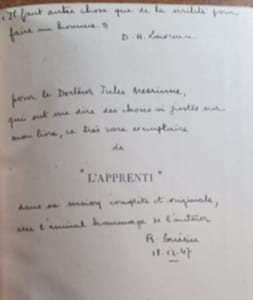 L'Apprenti / fiction. Version intégrale, hors commerce de 1946.