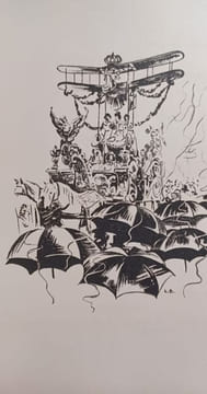 Le Silence est d'or. Comédie cinématographique. Illustrations de Léon Barsacq.. CLAIR René