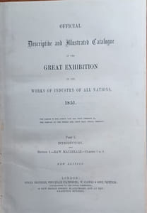 Great exhibition 1851. Official, descriptive, and illustrated catalogue. 5 volumes.