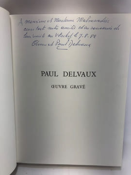 Paul Delvaux. Oeuvre gravé. Préface, notices et catalogues par Mira Jacob. . JACOB, Mira. DELVAUX, Paul.