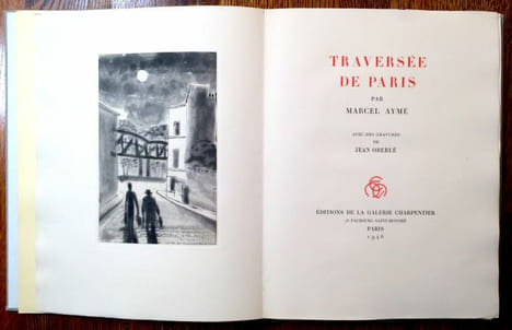 Traversée de Paris. Avec des gravures de Jean Oberlé.. AYME Marcel.