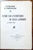 Etude sur l'esthétique de Jules Laforgue. Une philosophie de l'impressionnisme..  DUFOUR Médéric.