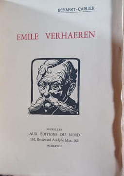 Réunion de 5 ouvrages sur Emile Verhaeren. . VERHAEREN Émile. 