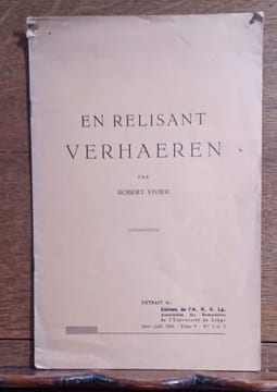 En relisant Verhaeren. . VIVIER Robert.