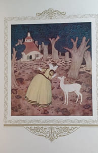 Contes et Légendes des Nations alliées recueillis et illustrés par Edmond Dulac. Contient : Snegorotchka, Conte russe - La Lune ensevelie, Conte anglais - La Biche au Bois, Conte français - Geneviève de Brabant, Légende flamande - Le Prince serpent, Conte italien - L'Oiseau de feu, Conte russe - Bashtchelik, Conte serbe - Le Moine et l'Enfant, Conte anglais - Urashima Taro, Conte Japonais - Ivan et le cheval bai, Conte russe.