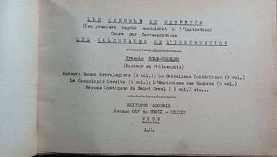 Les Manuels du néophyte. Les colonnades de l'instruction.