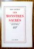 Les Monstres sacrés. Portrait d'une pièce en trois actes avec trois dessins de Christian Bérard..  COCTEAU Jean.