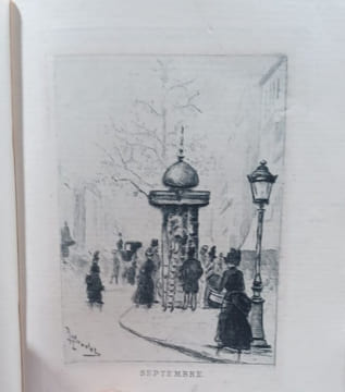 Almanach pour 1887 par Henri Boutet Avec douze sonnets par Paul Bonhomme. Deuxième année. . BOUTET Henri.