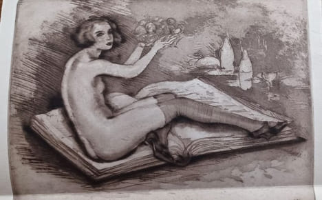 Menu pour le dîner des Cent bibliophiles du 15 décembre 1923. . CHIMOT.