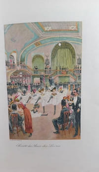 Gravure. Menu pour la Société des Amis des Livres. 1922.