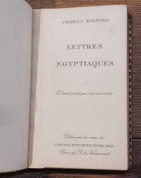 Lettres égyptiaques. . NORMAND Charles, ROBIDA.
