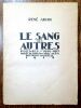 Le Sang des Autres : Poèmes 1914-1918. Ornés de huit bois hors-texte par Frans Masereel.. VAN DE VELDE ARCOS René, MASEREEL Frans.