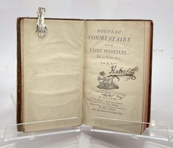 Nouveau commentaire sur l'édit perpétuel du 12 juillet 1611 par M. B***. 