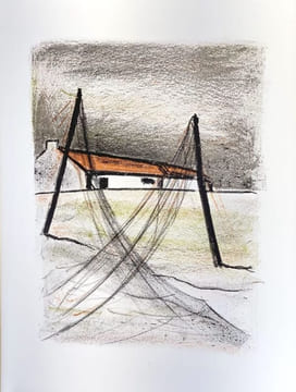 La Guirlande des dunes. Préface inédite de Armand Lanoux. Lithographies originales de Georges Laporte. . VERHAEREN Émile, LANOX Armand, LAPORTE ...