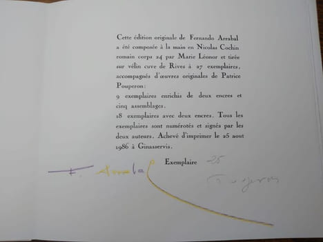 Sur les cimes. . ARRABAL, Patrice POUPERON. 