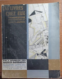 Les Livres chez eux. Bibliothèques et Cabinets d'Amateurs. Bulletin officiel de l'Union Syndicale des Maîtres Imprimeurs. Noël 1930.