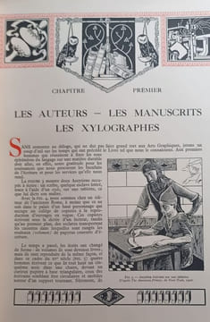 Iconographie de l'imprimerie et du livre. Bulletin officiel de l'Union Syndicale des Maîtres Imprimeurs. Noël 1927. . undefined