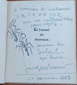 Le journal de Provence. Avec une note de Jean Giono.