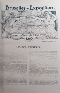 L'Exposition de Bruxelles. Organe Officiel de l'Exposition Universelle 1910. . undefined
