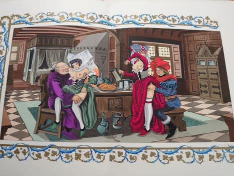 Fabliaux du Moyen Age. Aquarelles de Jean Gradassi. . GRADASSI Jean. 