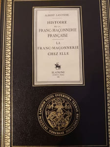 Histoire de la franc-maçonnerie française. La Franc-maçonnerie chez elle. Bois originaux d'Antonio Galbez. 