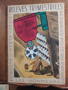 Relevés trimestriels. Année 1934. . BRULLER Jean. VERCORS.