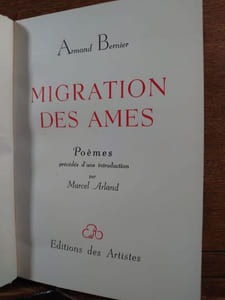 Migration des Âmes. Préface de Marcel Arland.
