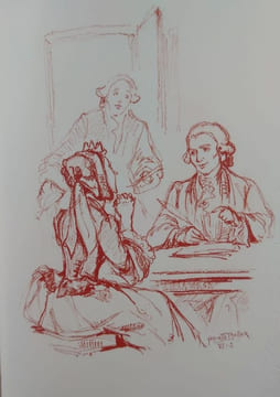 Les rêveries d'un promeneur solitaire; Dessins de Bernard Naudin. . ROUSSEAU J.-J.