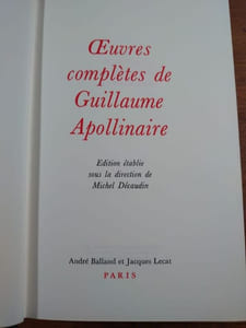 Oeuvres complètes. 