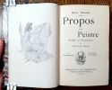 Propos d'un Peintre. Frontispice et préface de Félicien Rops. 3 compositions de l'auteur.. ROPS DETOUCHE Henry.