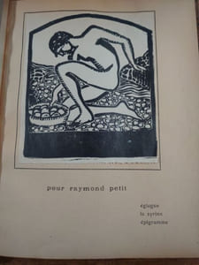 Poèmes. Avec des bois gravés au canif.