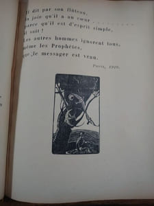 Poèmes. Avec des bois gravés au canif.