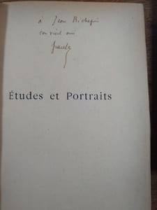 Études et portraits. I. Portraits d'écrivains. II Notes d'esthétiques. III. Études anglaises. IV. Fantaisies.
