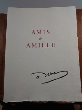 Amis et Amille, Mystère Du XIème Siècle. . DERAIN André. 