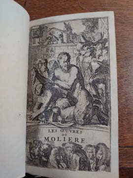 Les uvres de Monsieur Molière (1675, 5 volumes). Les uvres posthumes de Monsieur de Molière (1684, 1 volume). Amsterdam, Jacques le jeune, Daniel ...