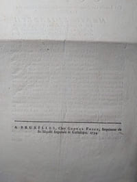 Liste des diplômes qui n'ont pas été depéchés par le canal régulier aux sujets des inhabitans des Pays-Bas autrichiens qui sont déclarés nuls et rétractés par sa Majesté Impériale et Catholique en conformité du Placcart émané et publié le 9 May 1731...