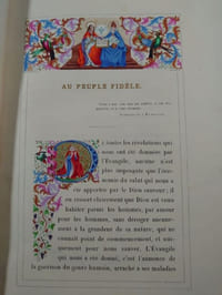 Les saints évangiles. Traduits de la vulgate par M. l'abbé Dassance professeur d'écriture sainte à la Faculté de Théologie de Paris, Chanoine honoraire de Paris, vicaire général de Montpellier. Illustrés par MM. Tony Johannot, Cavelier, Gérard-Séguin et Brevière.